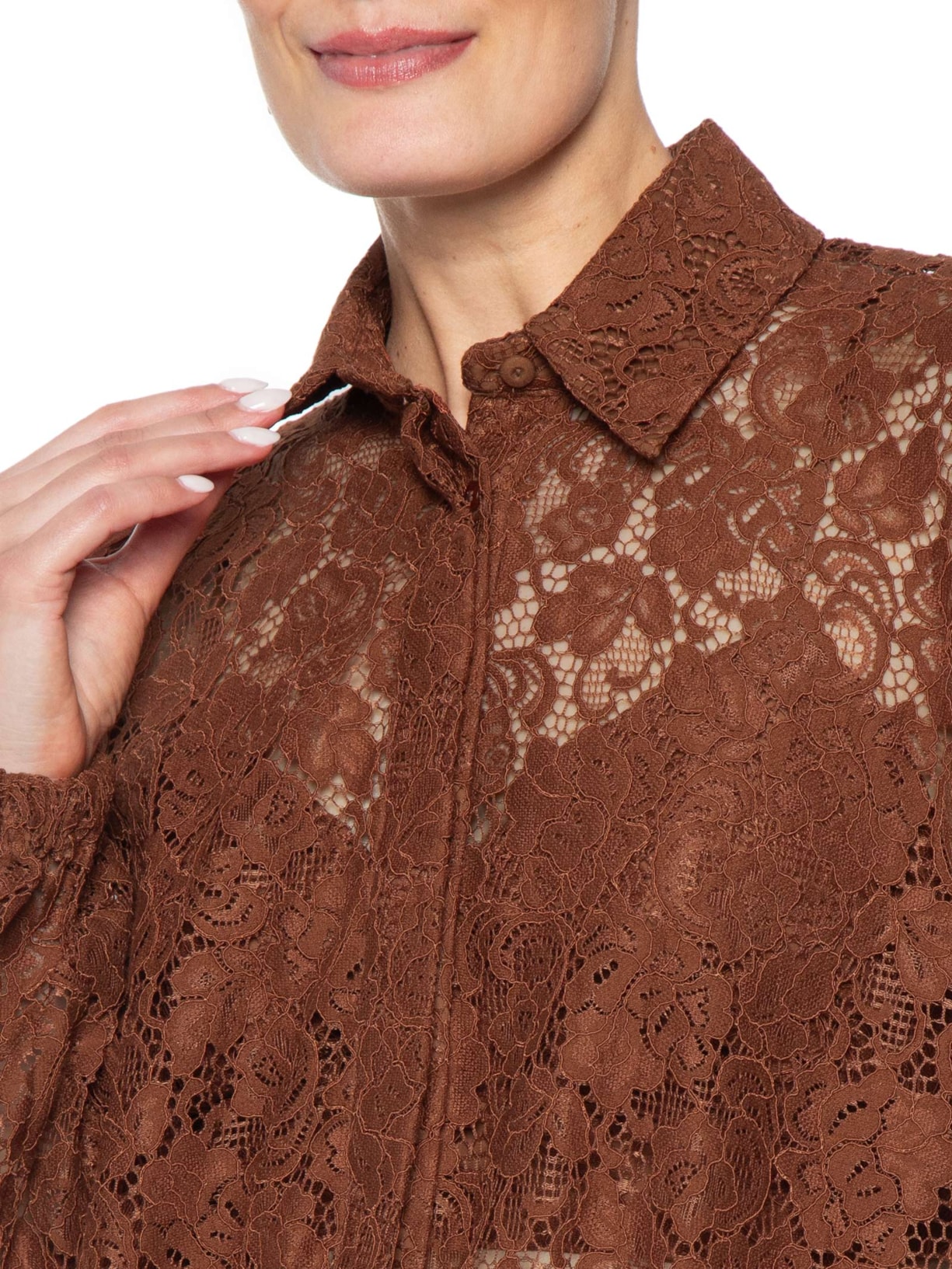 Camisa Feminina Jade Marrom Le Lis