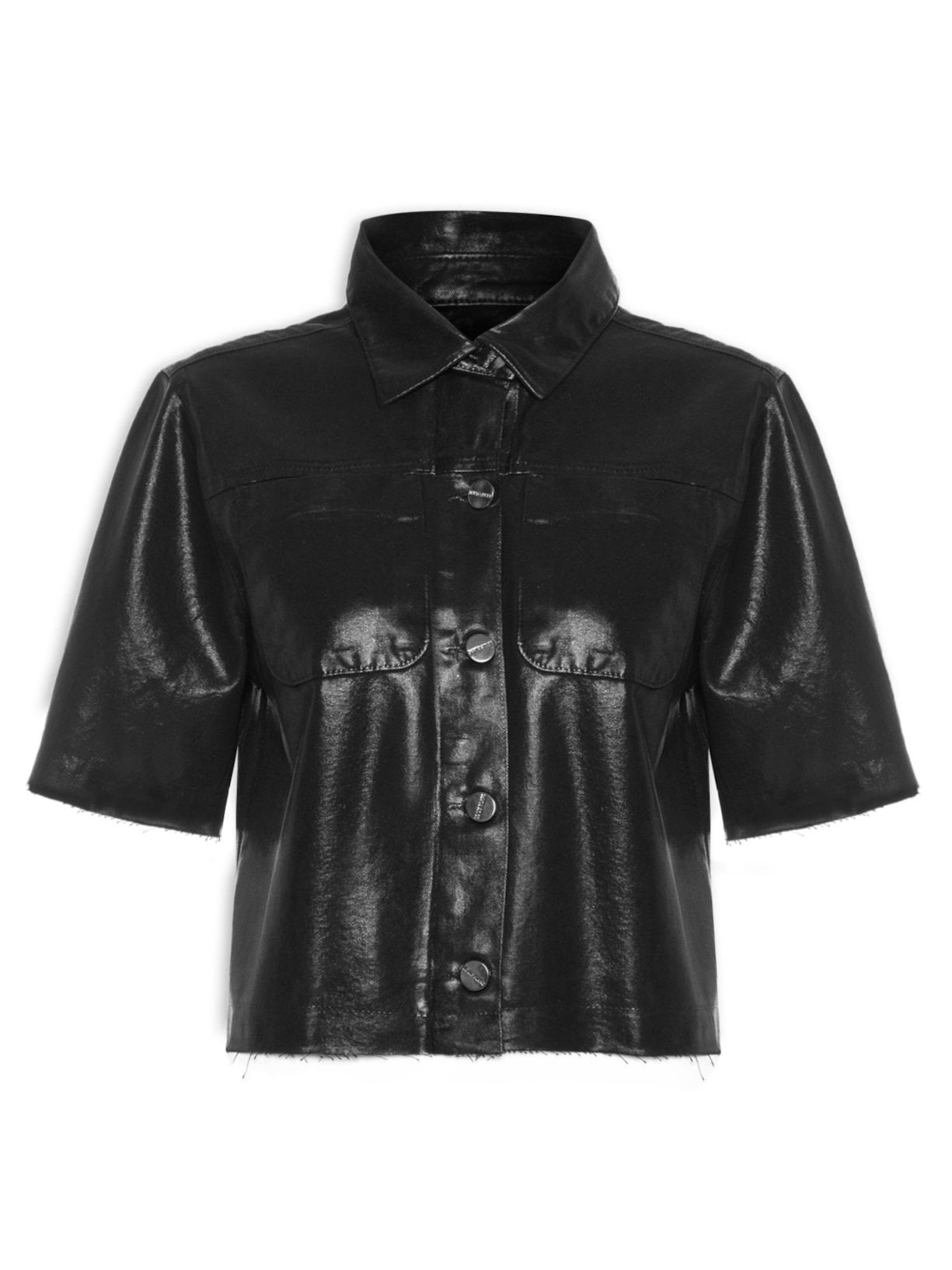 Camisa Feminina Jany Resinada Preto Le Lis