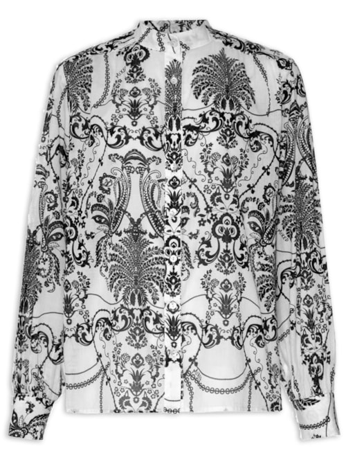 Camisa Feminina Jardin - Branco