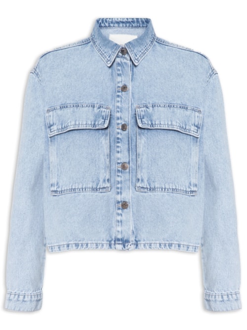 Camisa Feminina Jeans - Azul