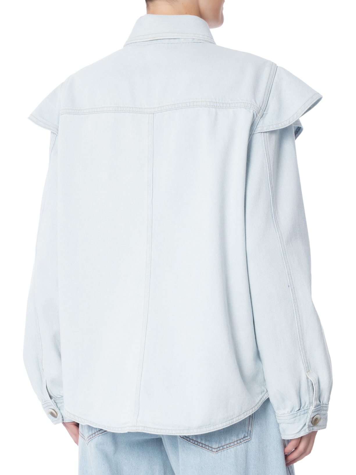 Camisa Feminina Jeans Boho Azul Farm