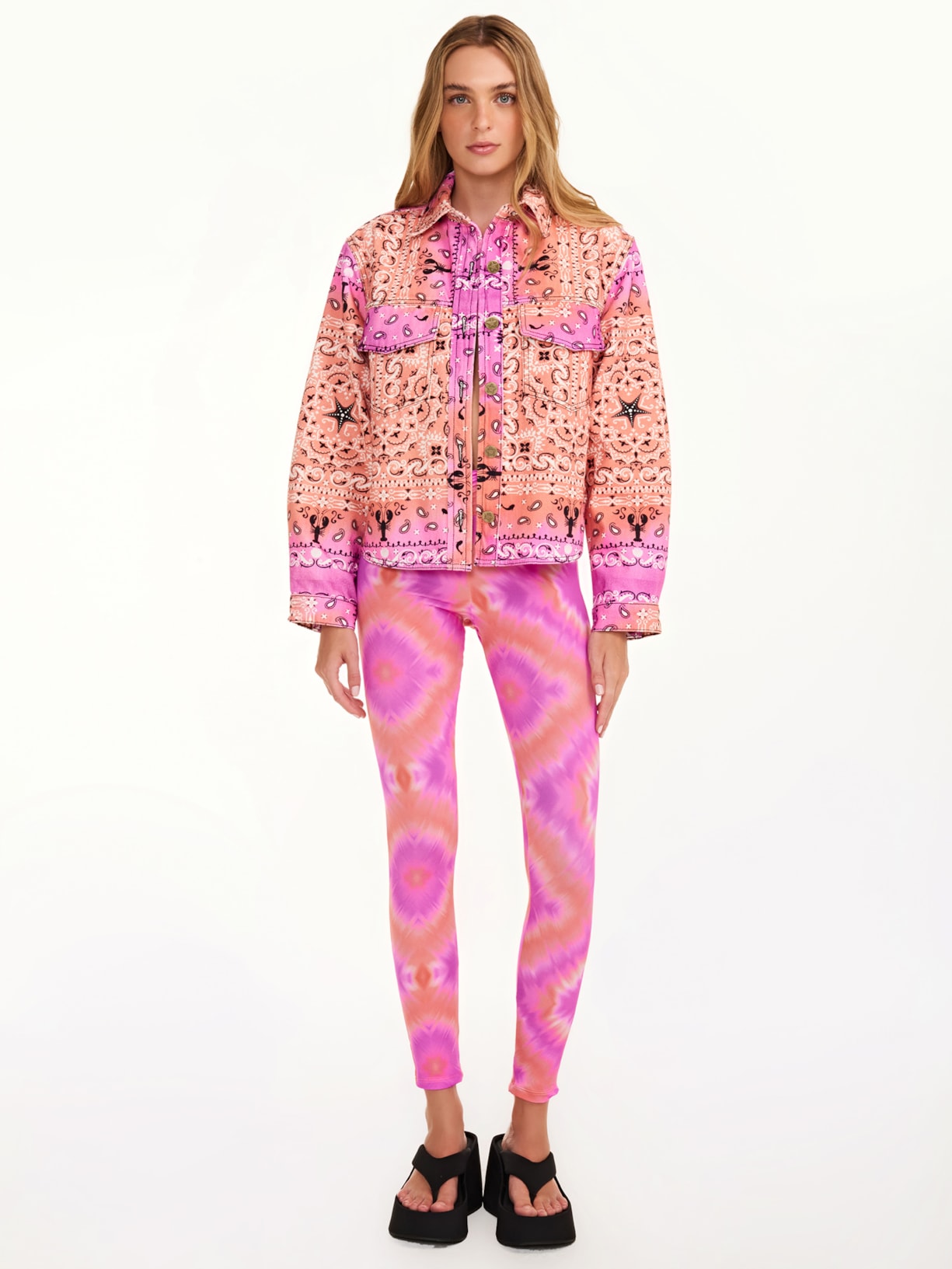 Camisa Feminina Jeans Capri Rosa Triya + Nv