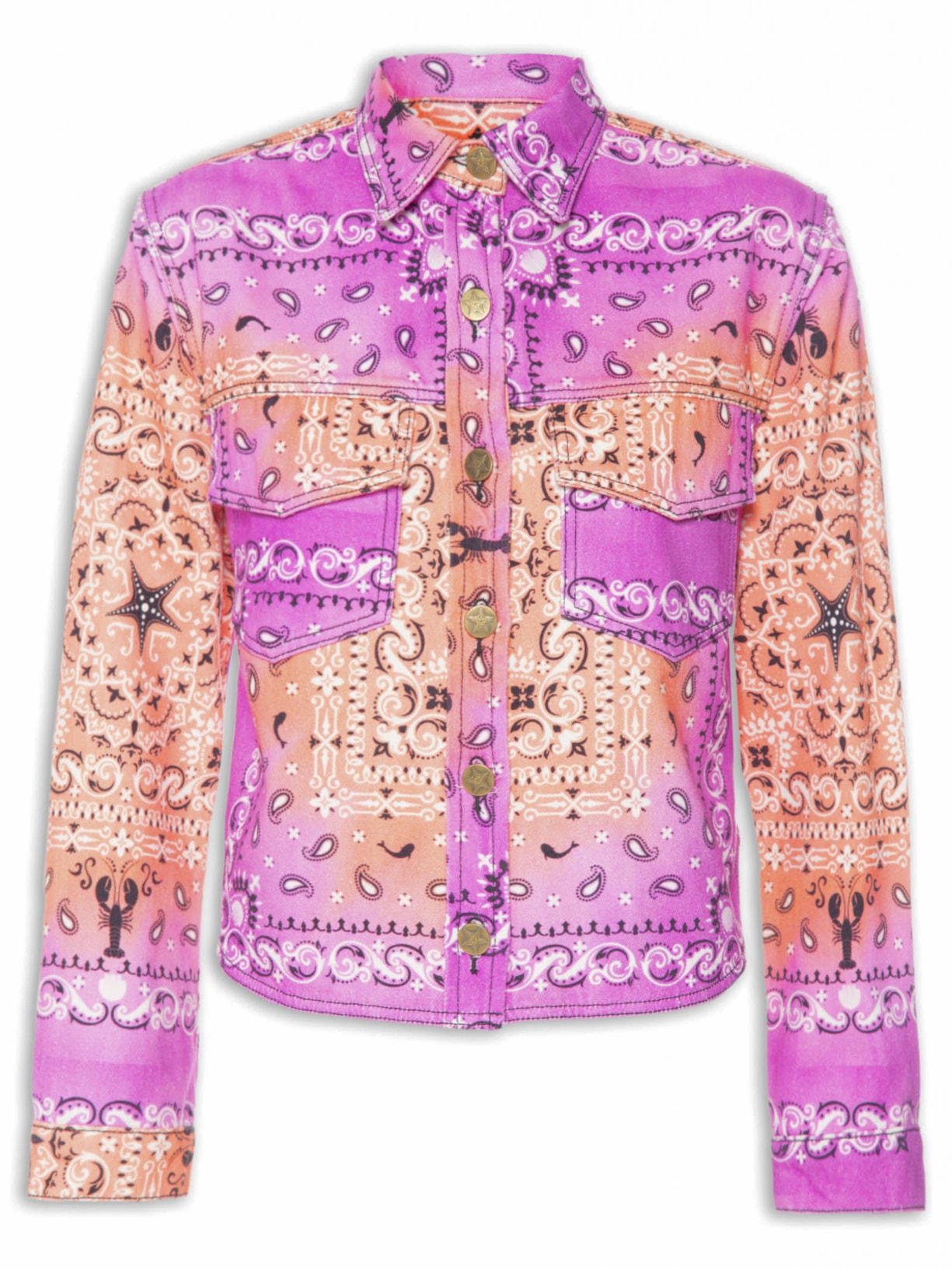 Camisa Feminina Jeans Capri Rosa Triya + Nv