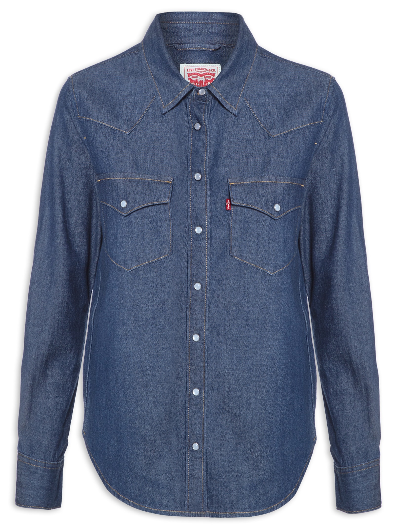 Camisa Feminina Jeans The Ultimate Western - Levi's - Azul Camisa Feminina Jeans The Ultimate Western - Levi's - Azul