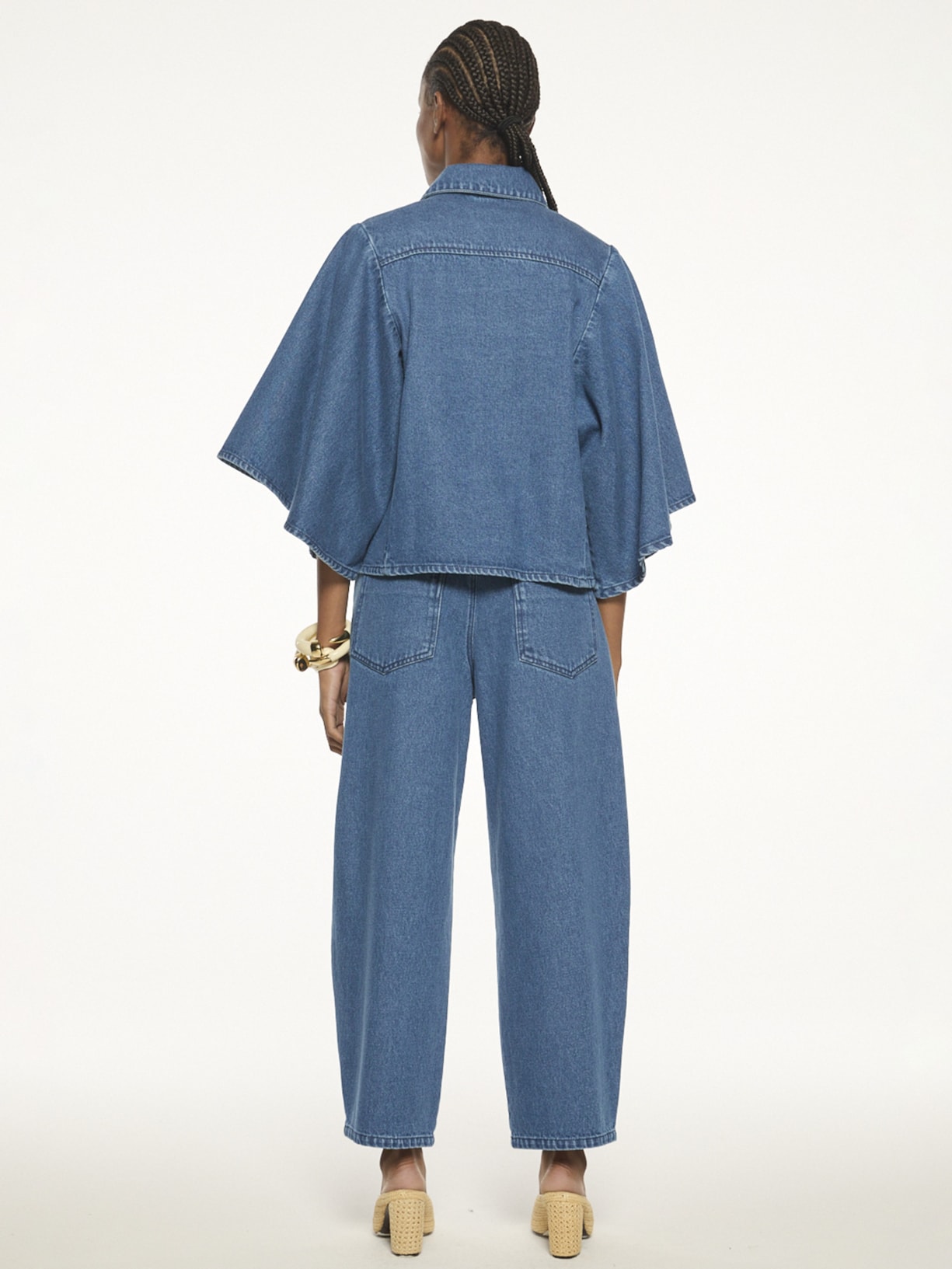 Camisa Feminina Jeans V27 Azul Mixed