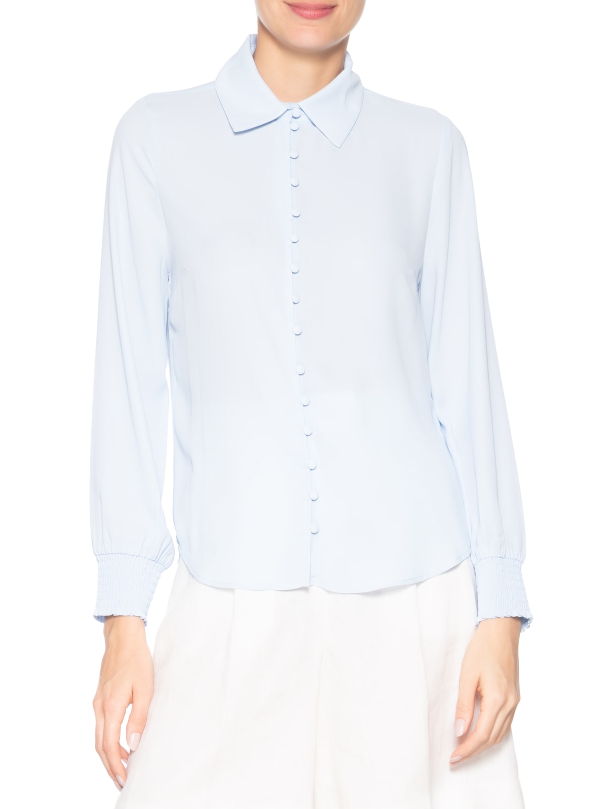 Camisa Feminina Jessy Azul Le Lis