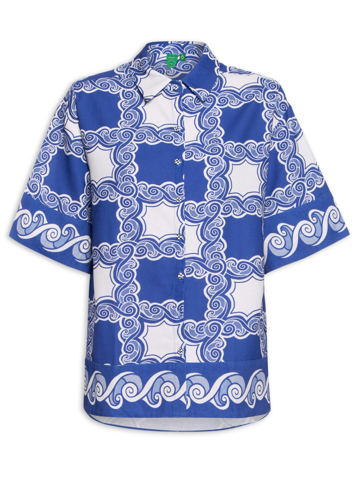 Camisa Feminina Jogo Do Mar - Azul