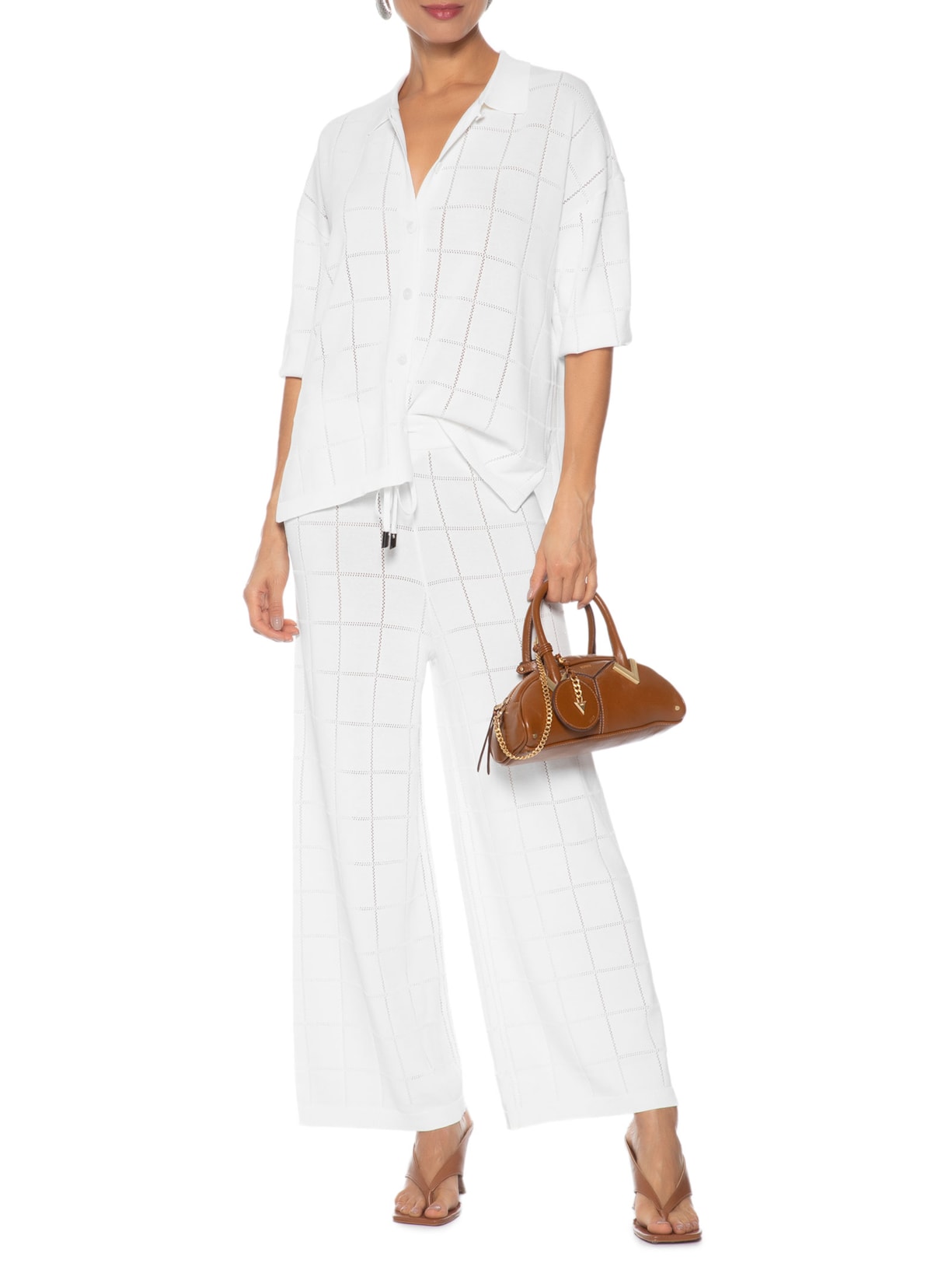 Camisa Feminina Kara Branco Le Lis