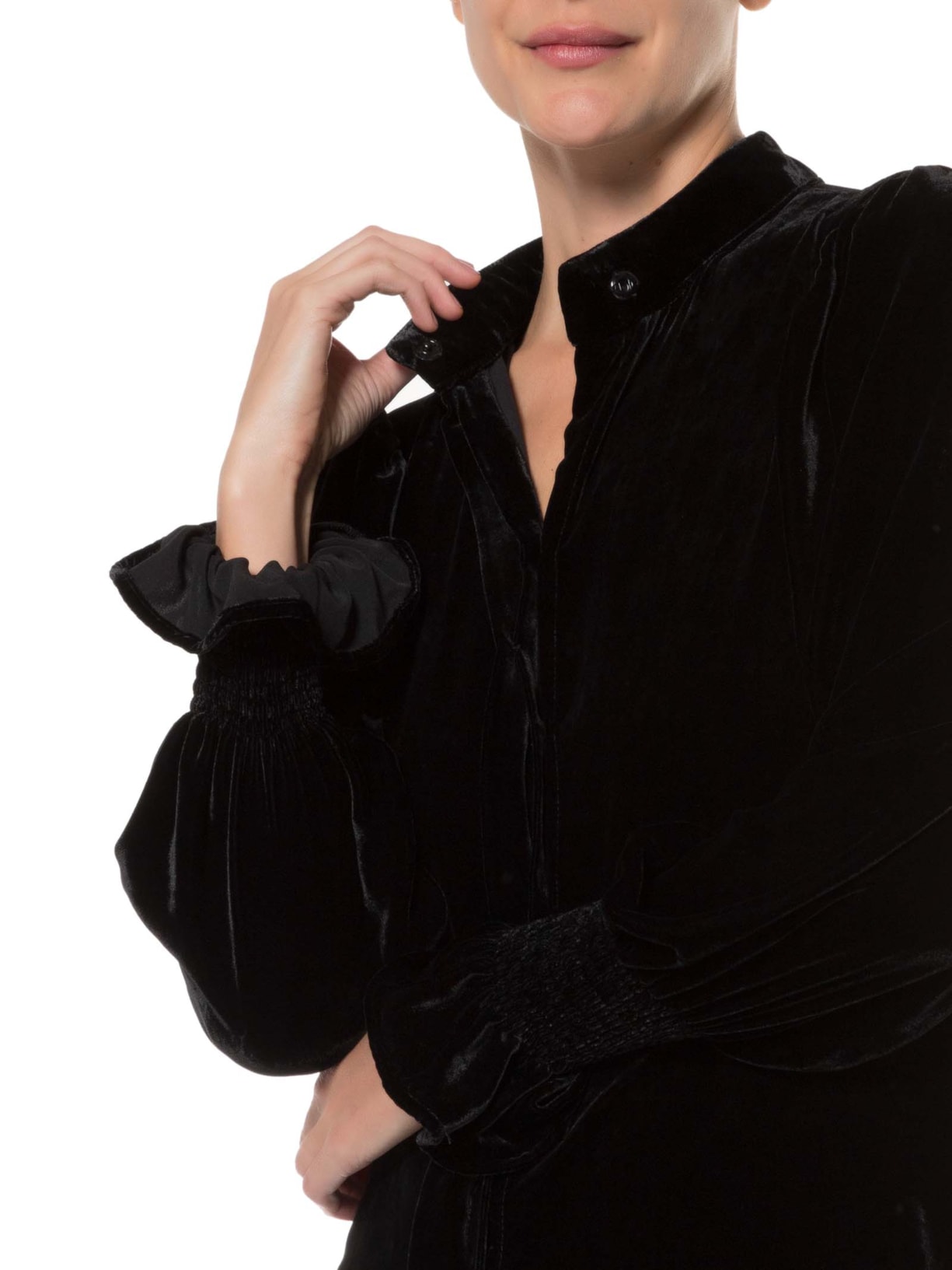 Camisa Feminina Kimochi Preto Carol Bassi