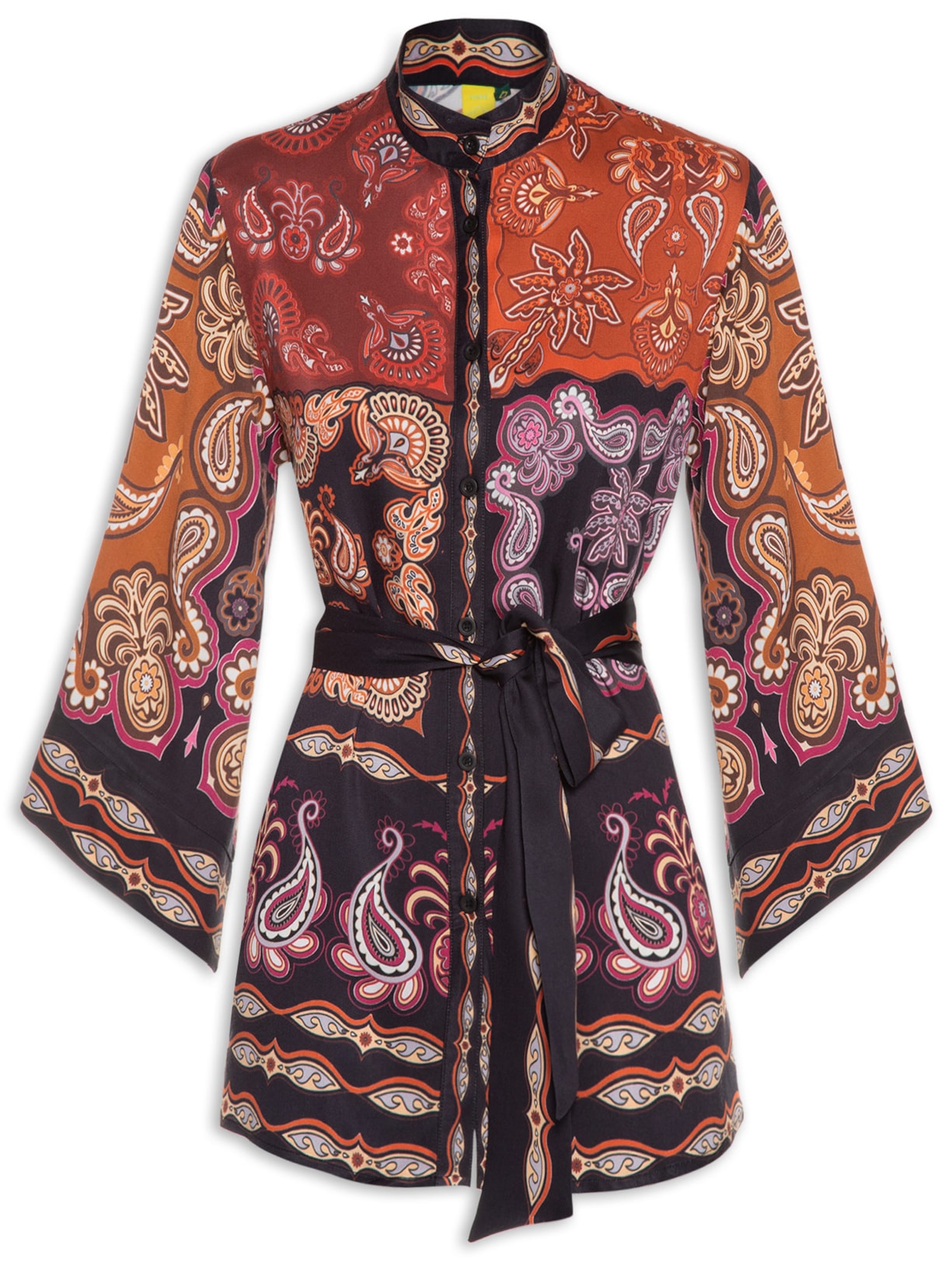 Camisa Feminina Kimono Doce Manhã - Marrom