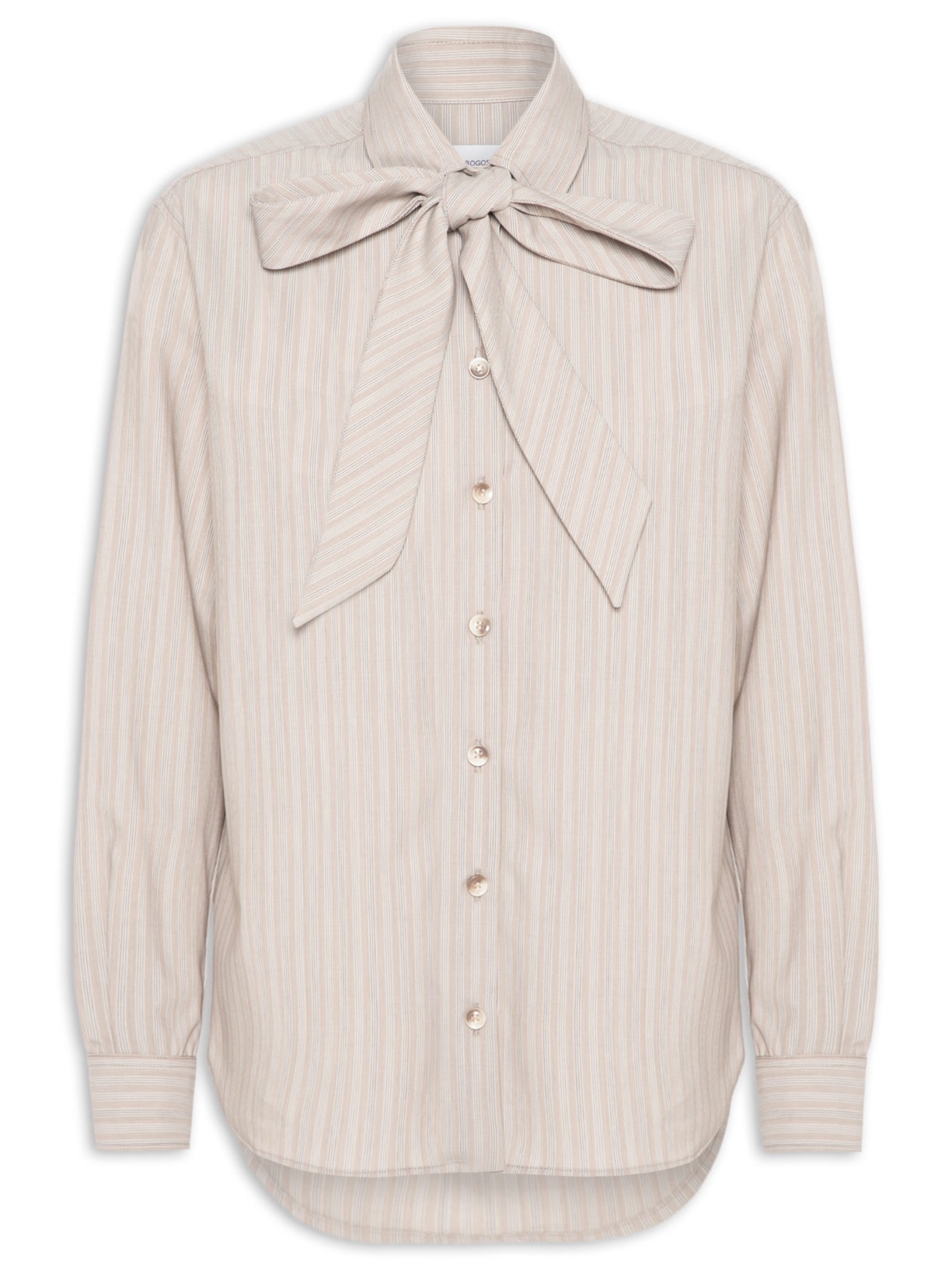Camisa Feminina Lã Lulu Bege Andrea Bogosian