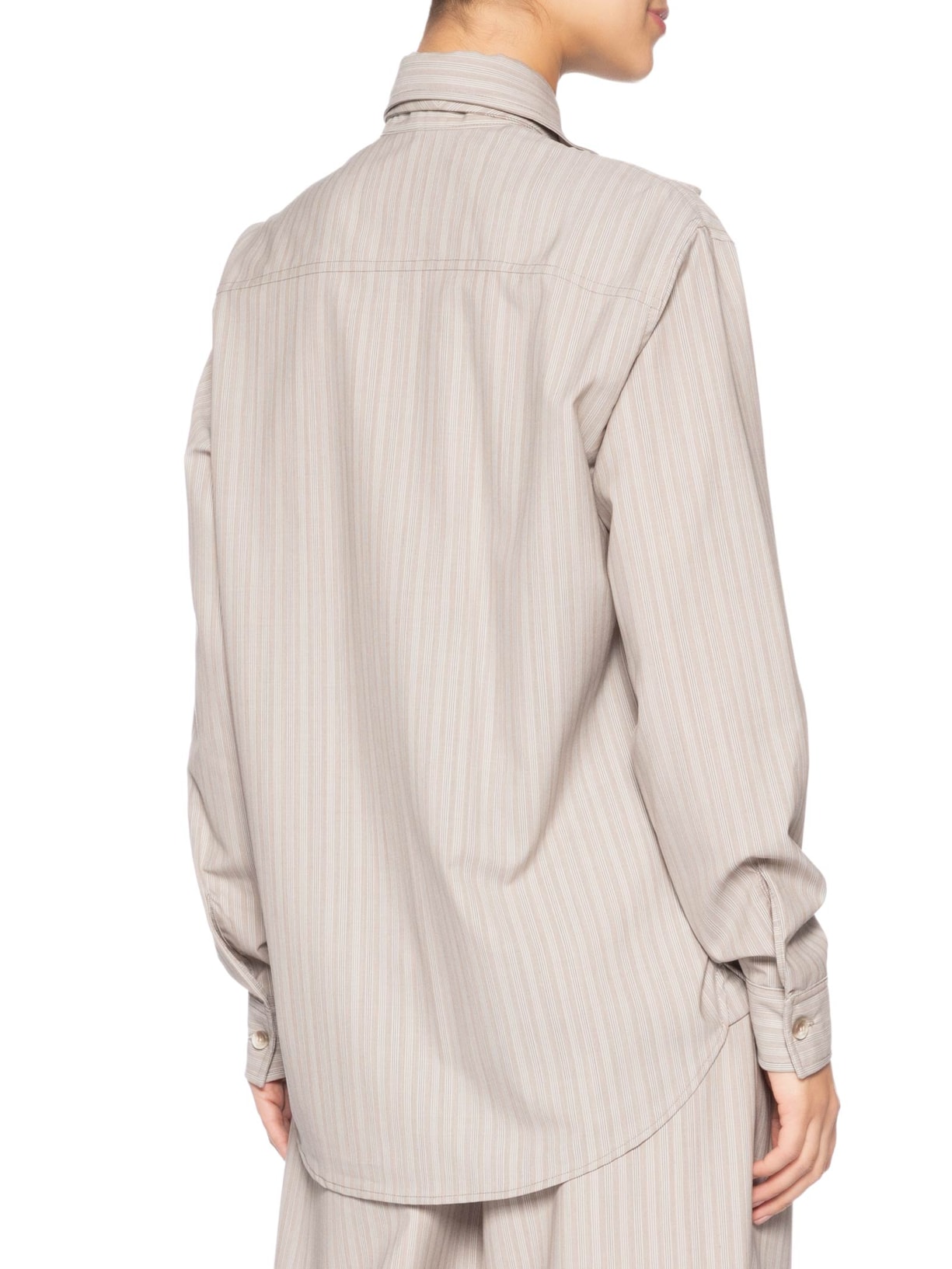 Camisa Feminina Lã Lulu Bege Andrea Bogosian