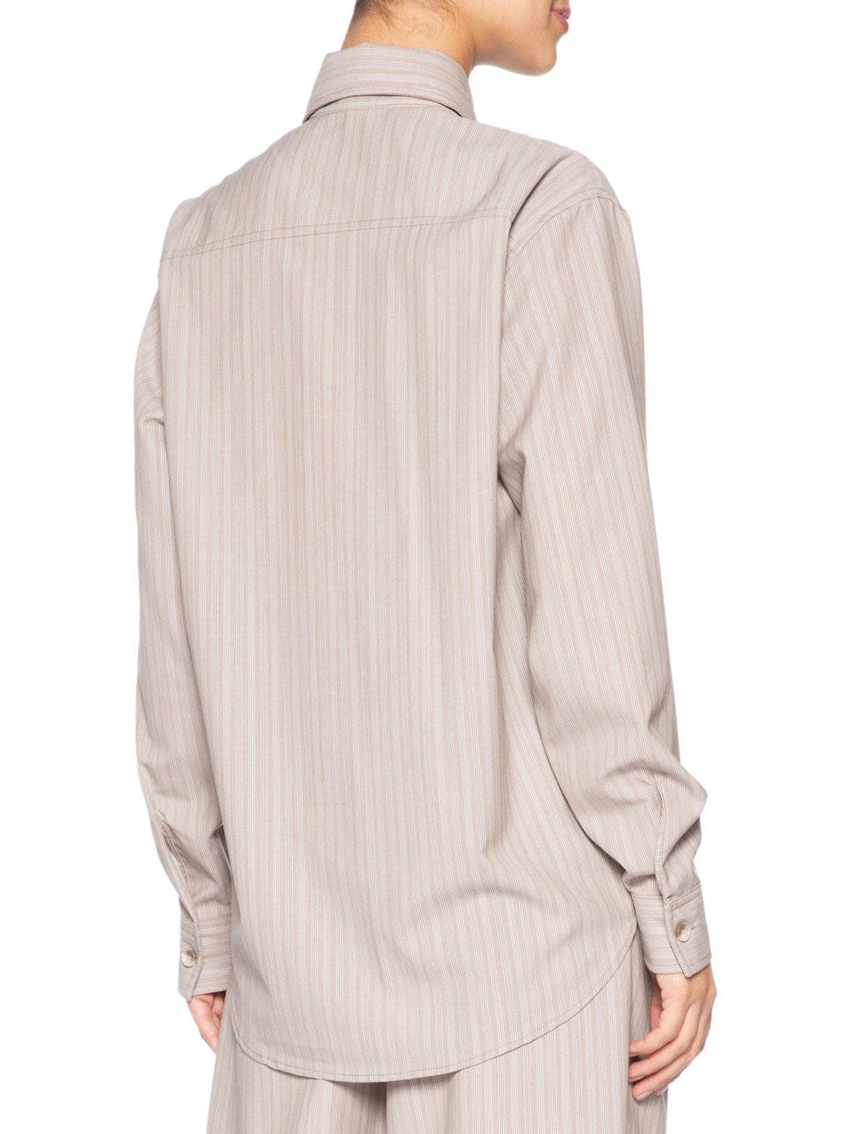 Camisa Feminina Lã Lulu Bege Andrea Bogosian