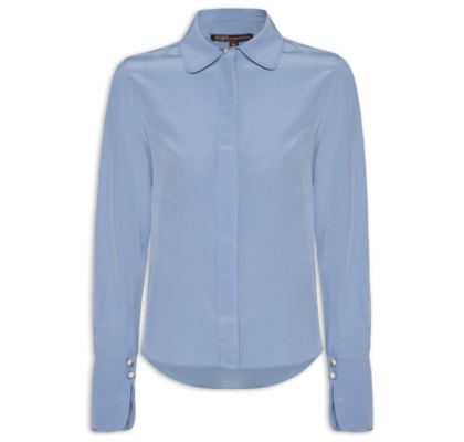 Camisa Feminina Lace Vivada - Azul