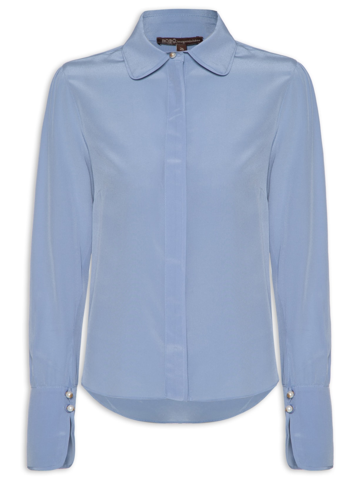 Camisa Feminina Lace Vivada - Azul