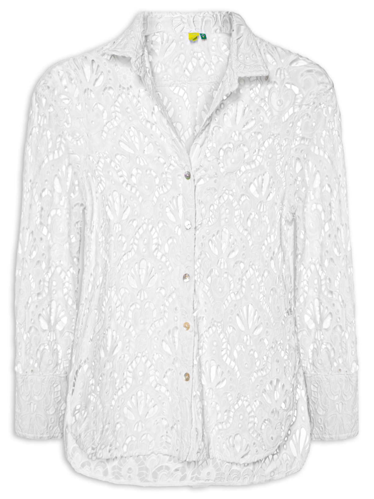 Camisa Feminina Laise Concha - Branco