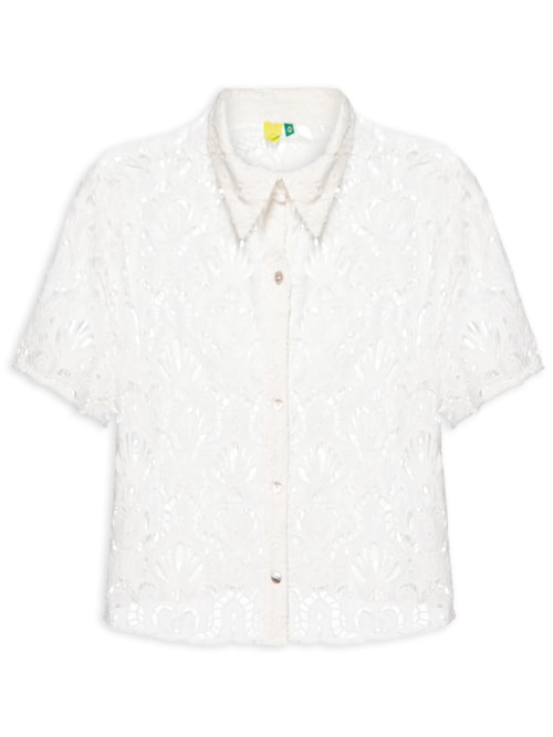 Camisa Feminina Laise Concha - Branco