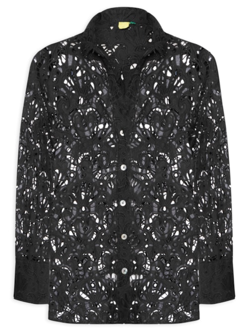 Camisa Feminina Laise Concha - Preto