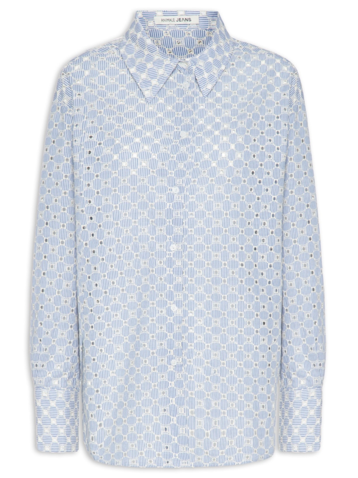 Camisa Feminina Laise Listrada - Azul