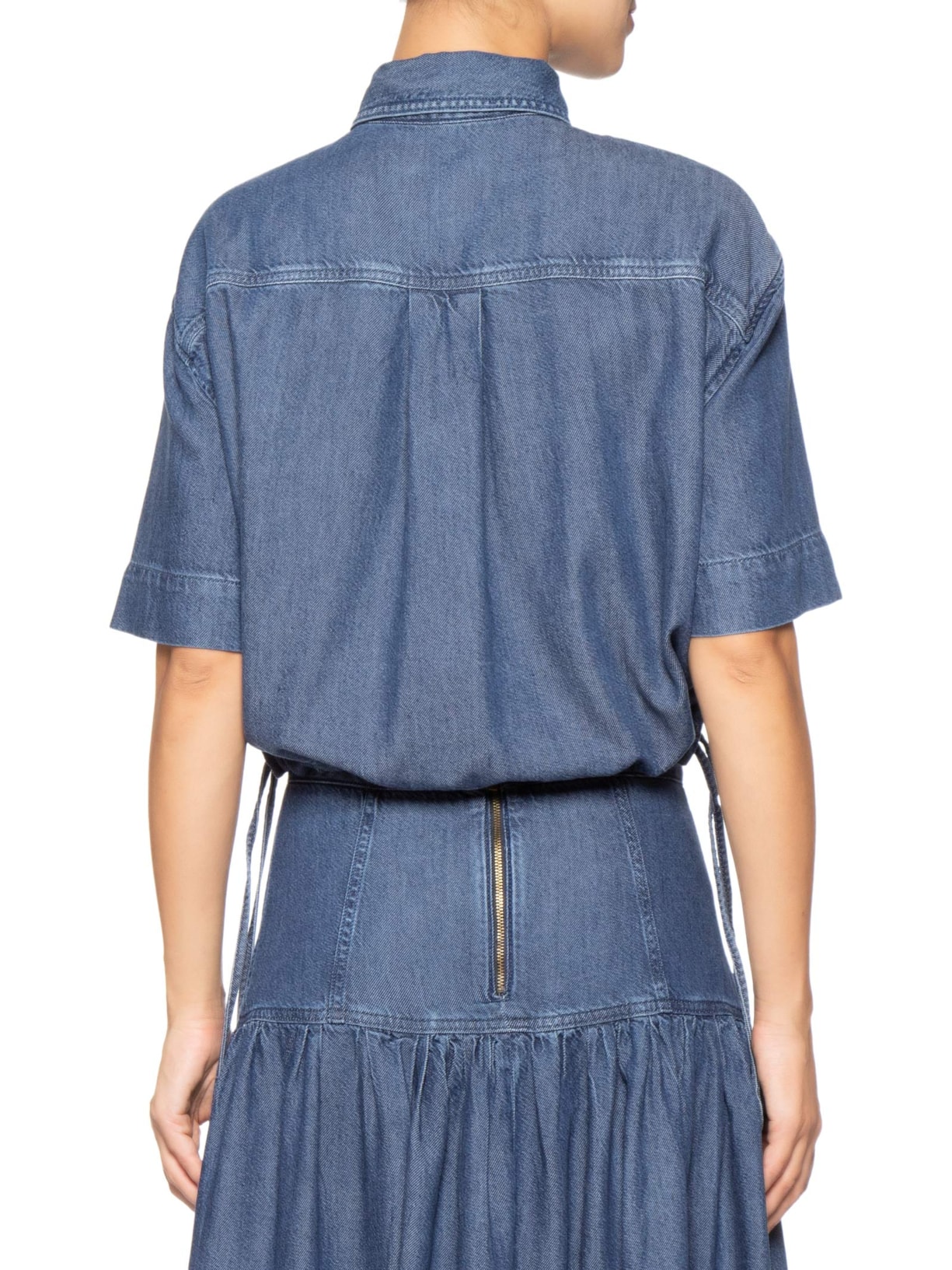 Camisa Feminina Lea Fluity Dark Azul Bo.bô