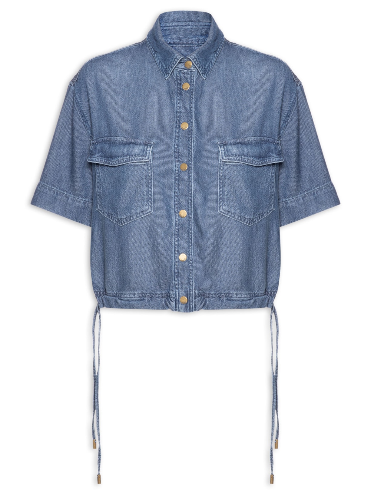 Camisa Feminina Lea Fluity Dark Azul Bo.bô