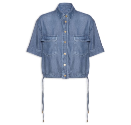 Camisa Feminina Lea Fluity Dark - Azul