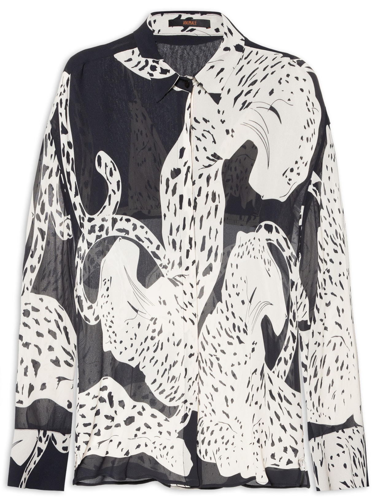 Camisa Feminina Lenço Pantera - Preto