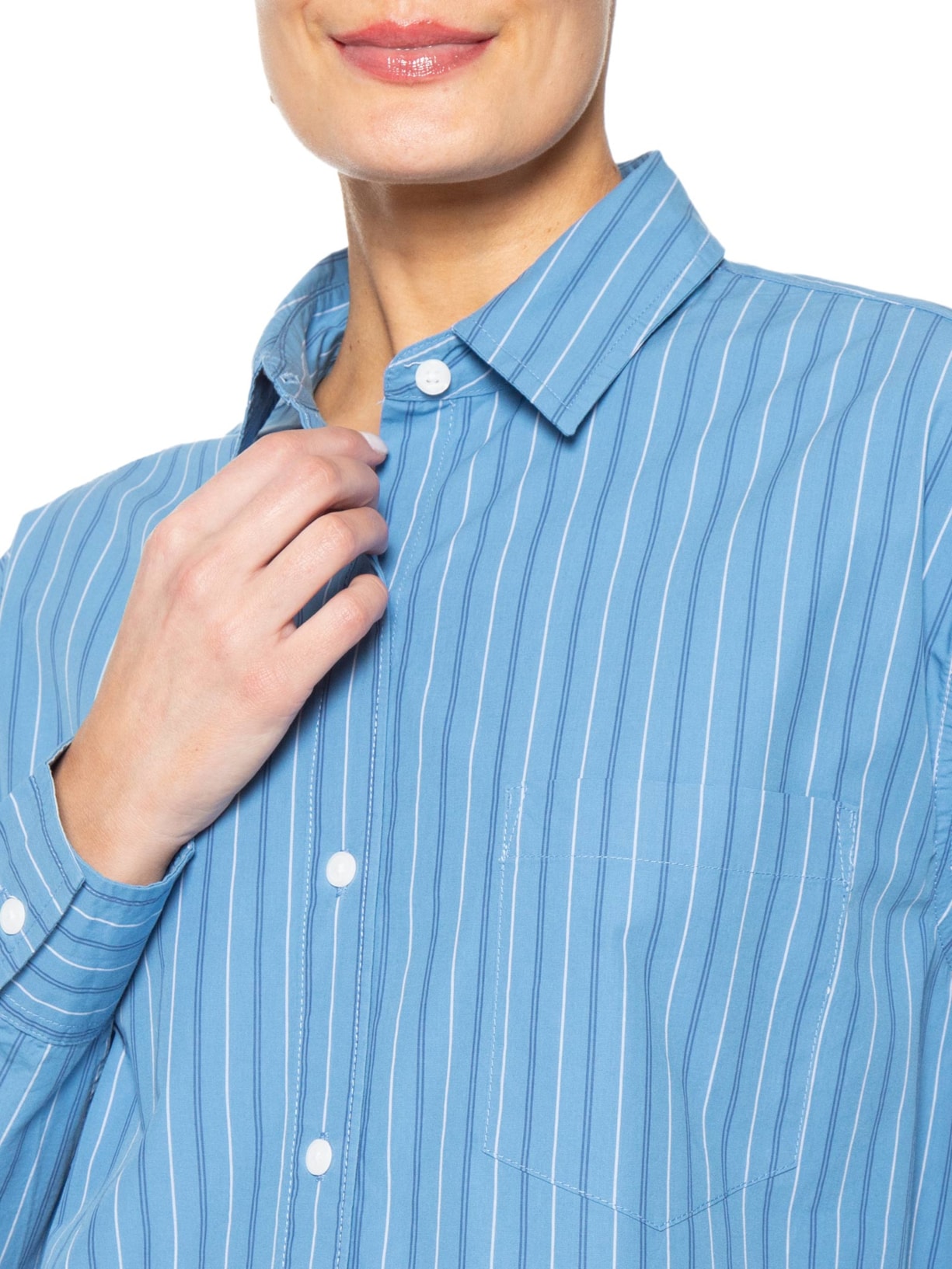 Camisa Feminina Levi's® Harlie Boyfriend Shirt Azul Levi's