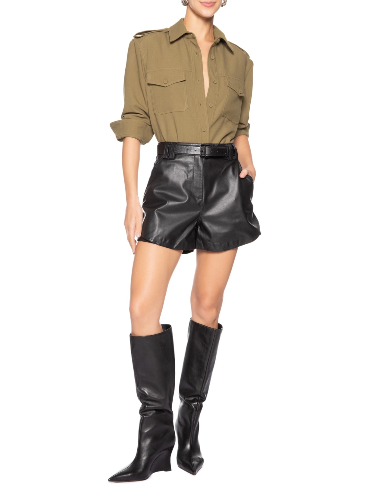 Camisa Feminina Lin Marrom Bo.bô