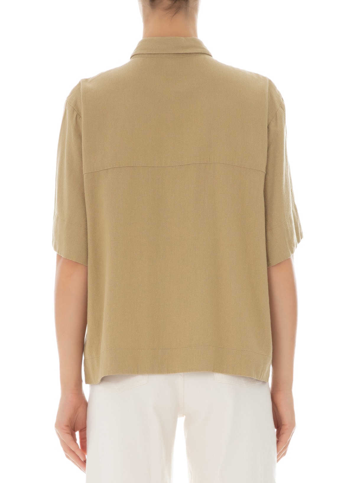 Camisa Feminina Linen Marrom Osklen