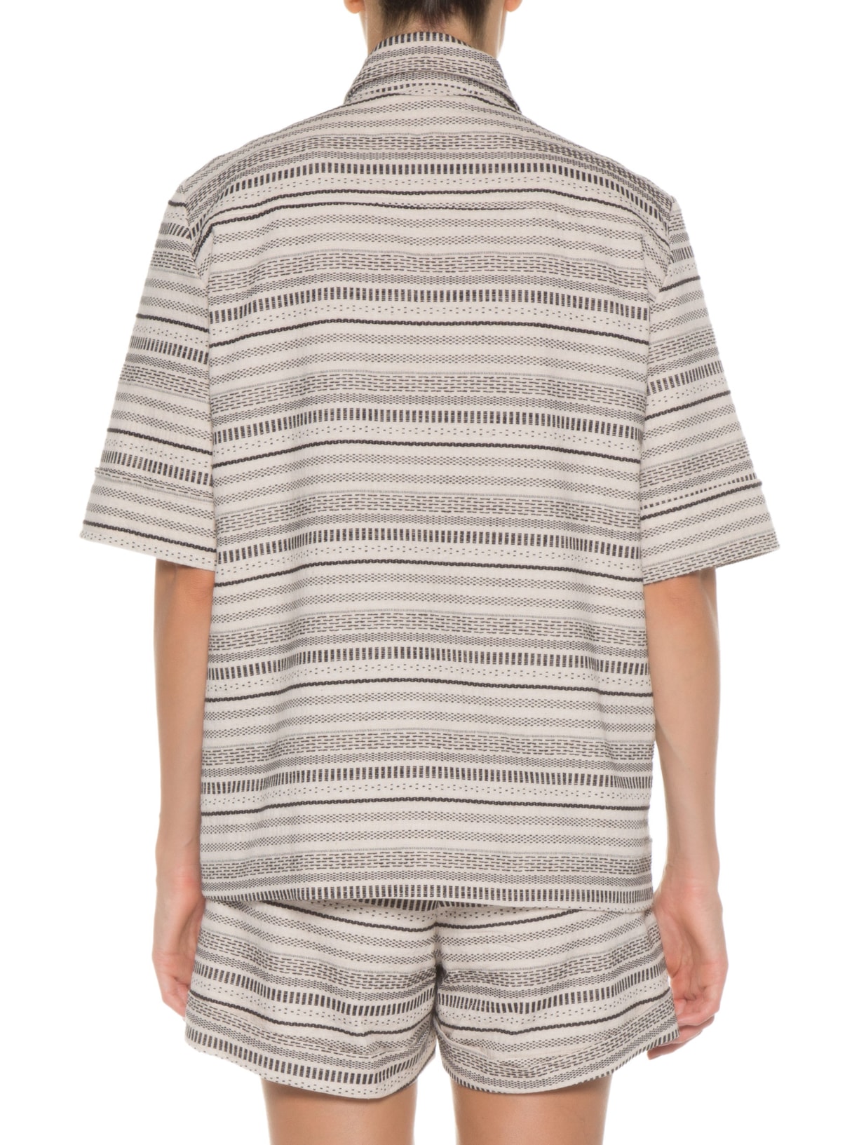 Camisa Feminina Linhas Preto Valônia Véras