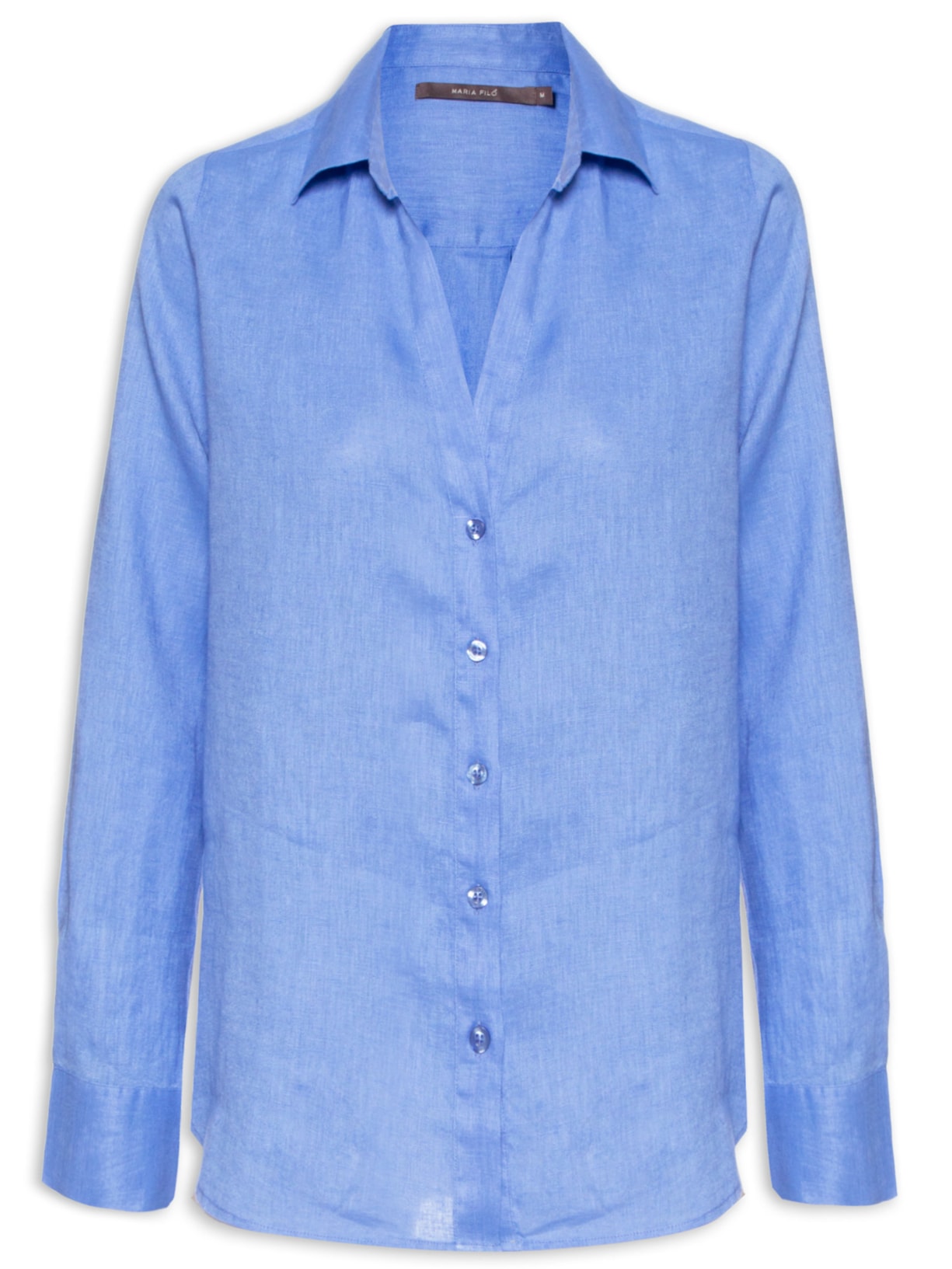 Camisa Feminina Linho - Azul