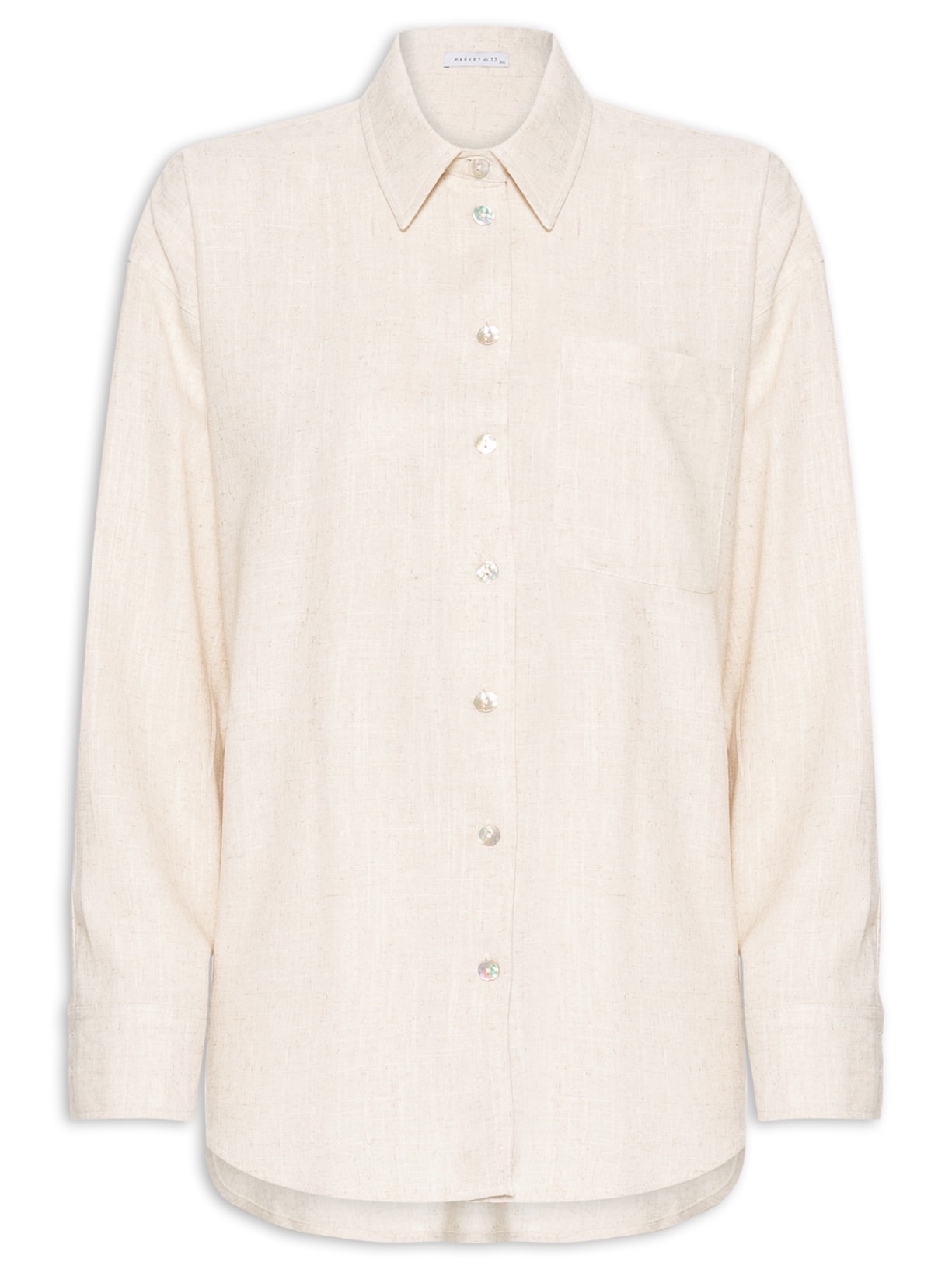 Camisa Feminina Linho - Bege