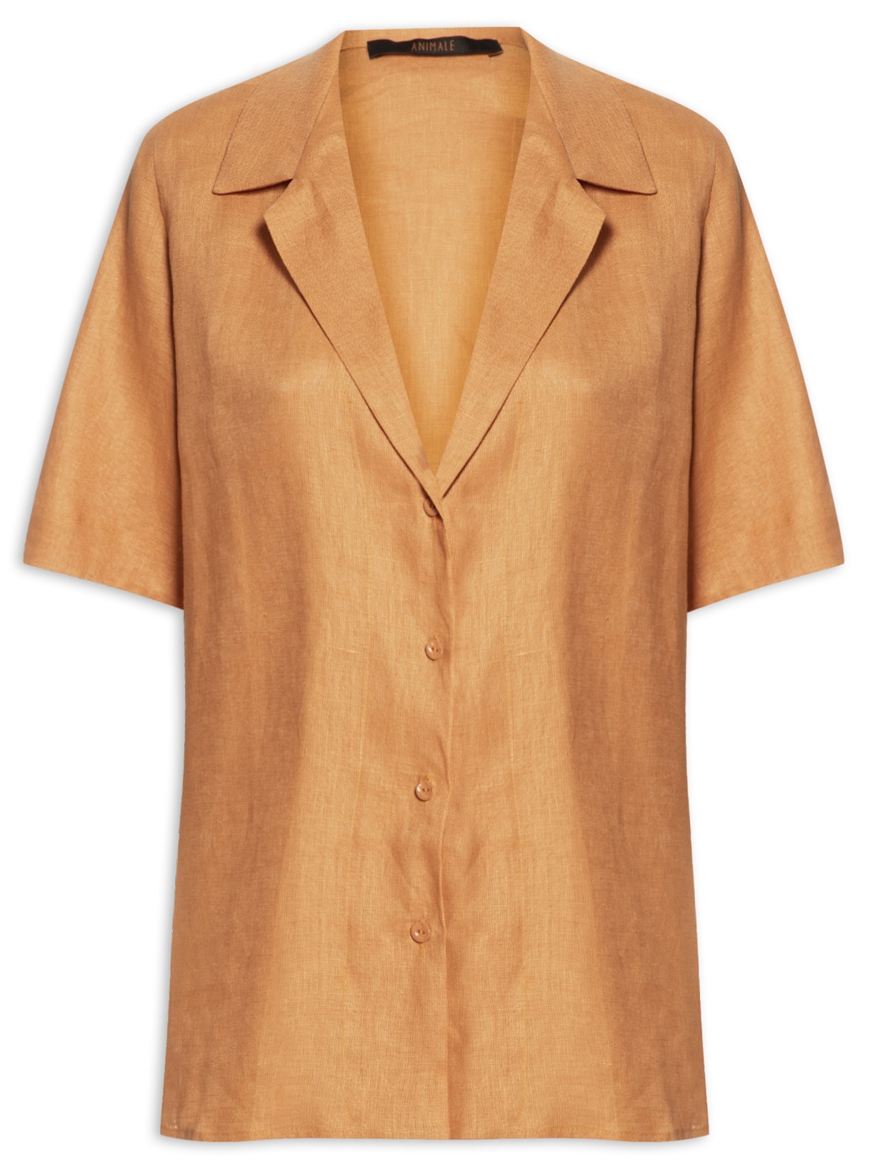 Camisa Feminina Linho Pesado - Laranja