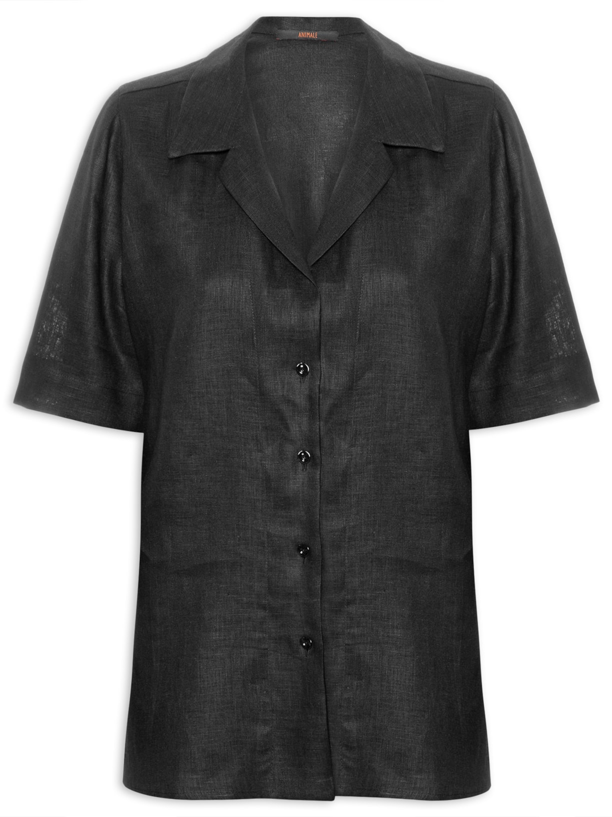 Camisa Feminina Linho Pesado - Preto