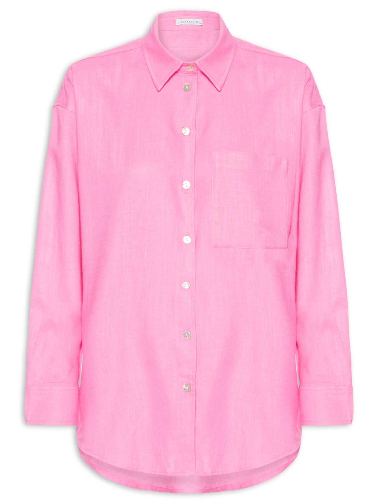Camisa Feminina Linho - Rosa