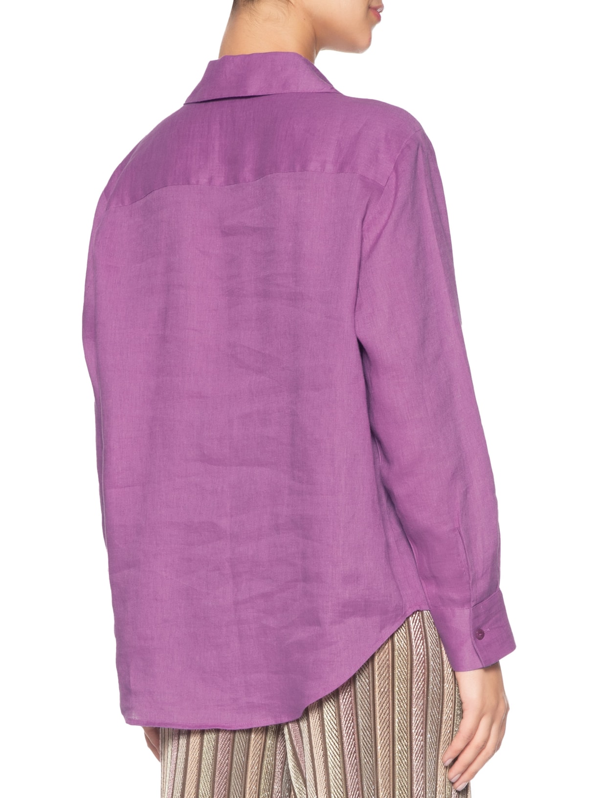 Camisa Feminina Linho Roxo Maria Filó