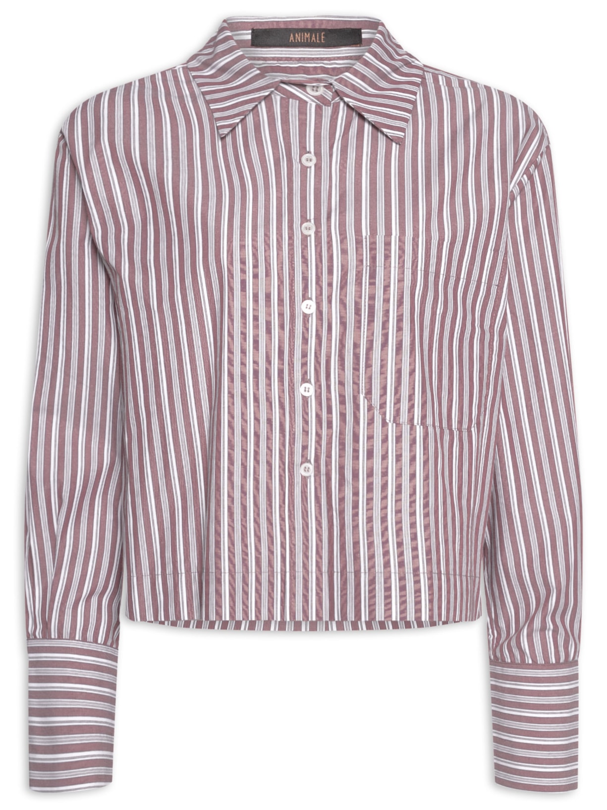Camisa Feminina Listra Bordeaux - Vermelho