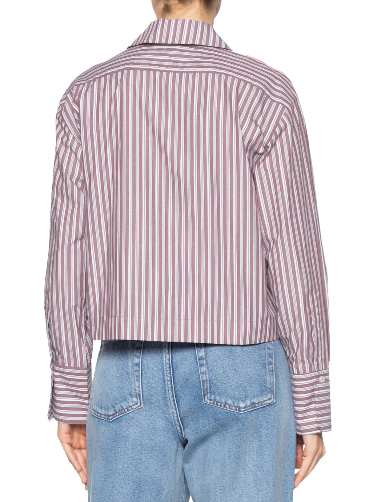 Camisa Feminina Listra Bordeaux Vermelho Animale
