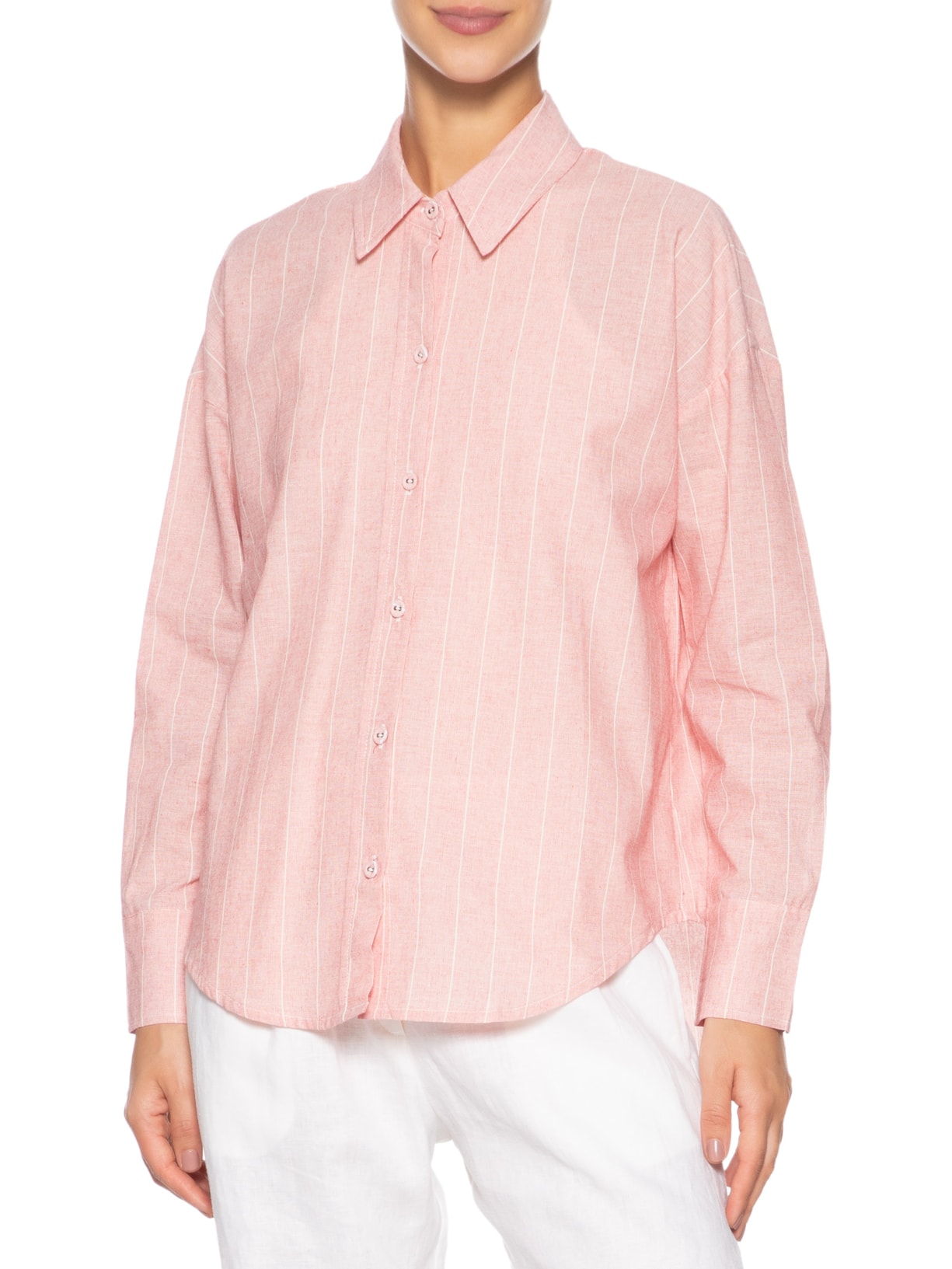 Camisa Feminina Listra Tamara Vermelho Maria Filó
