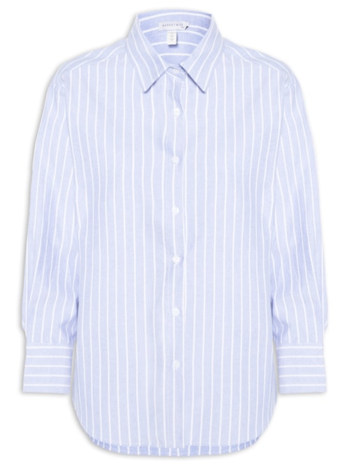 Camisa Feminina Listrada – Azul