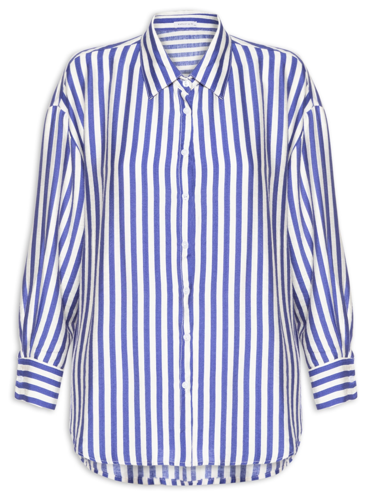 Camisa Feminina Listrada - Azul