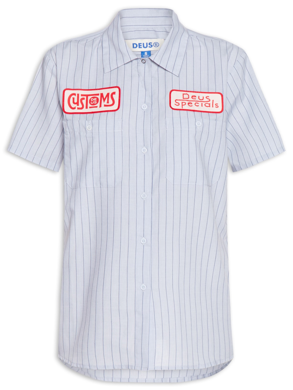 Camisa Feminina Listrada Azul Deus Ex Machina
