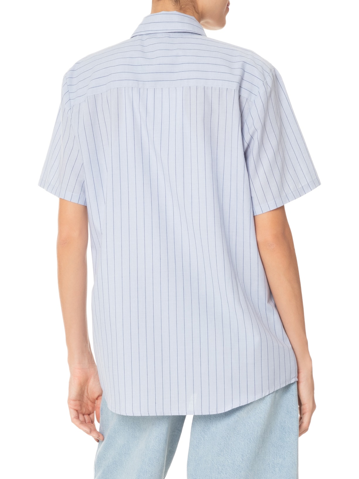 Camisa Feminina Listrada Azul Deus Ex Machina
