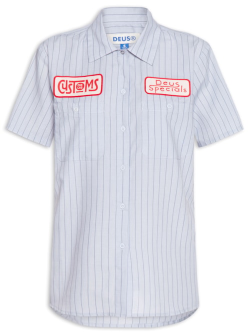 Camisa Feminina Listrada - Azul