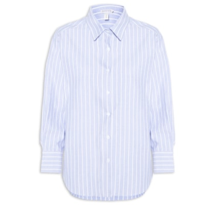 Camisa Feminina Listrada – Azul