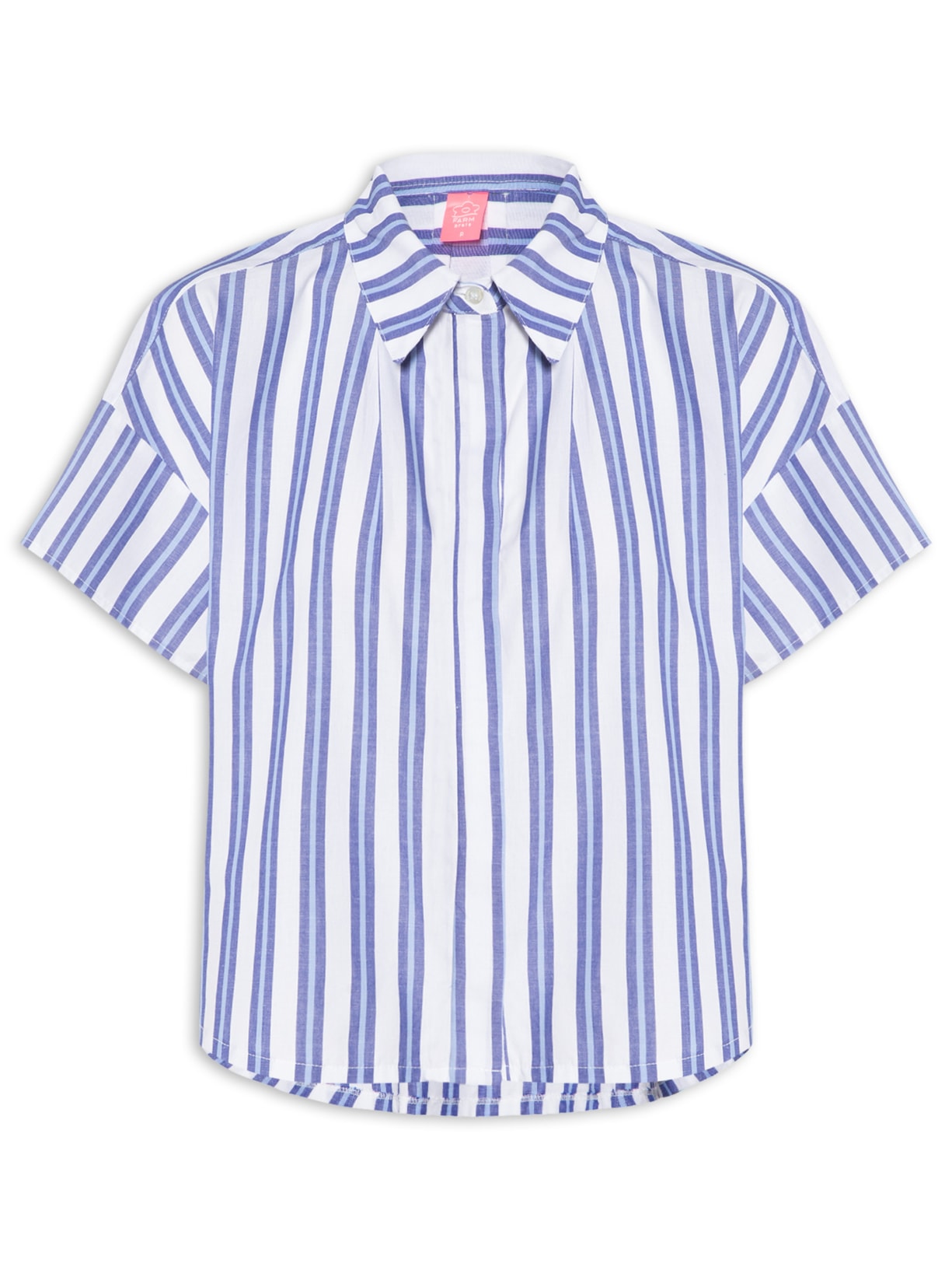 Camisa Feminina Listras - Azul