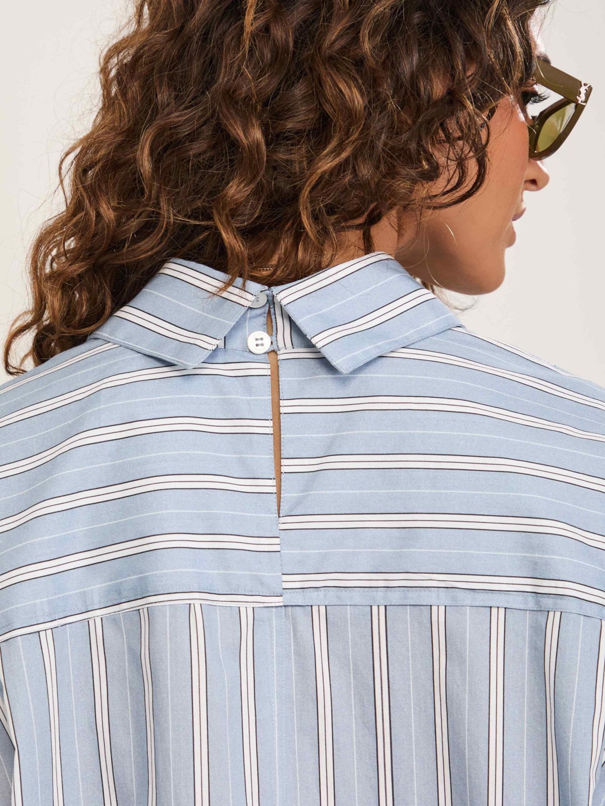 Camisa Feminina Listras Azul Animale