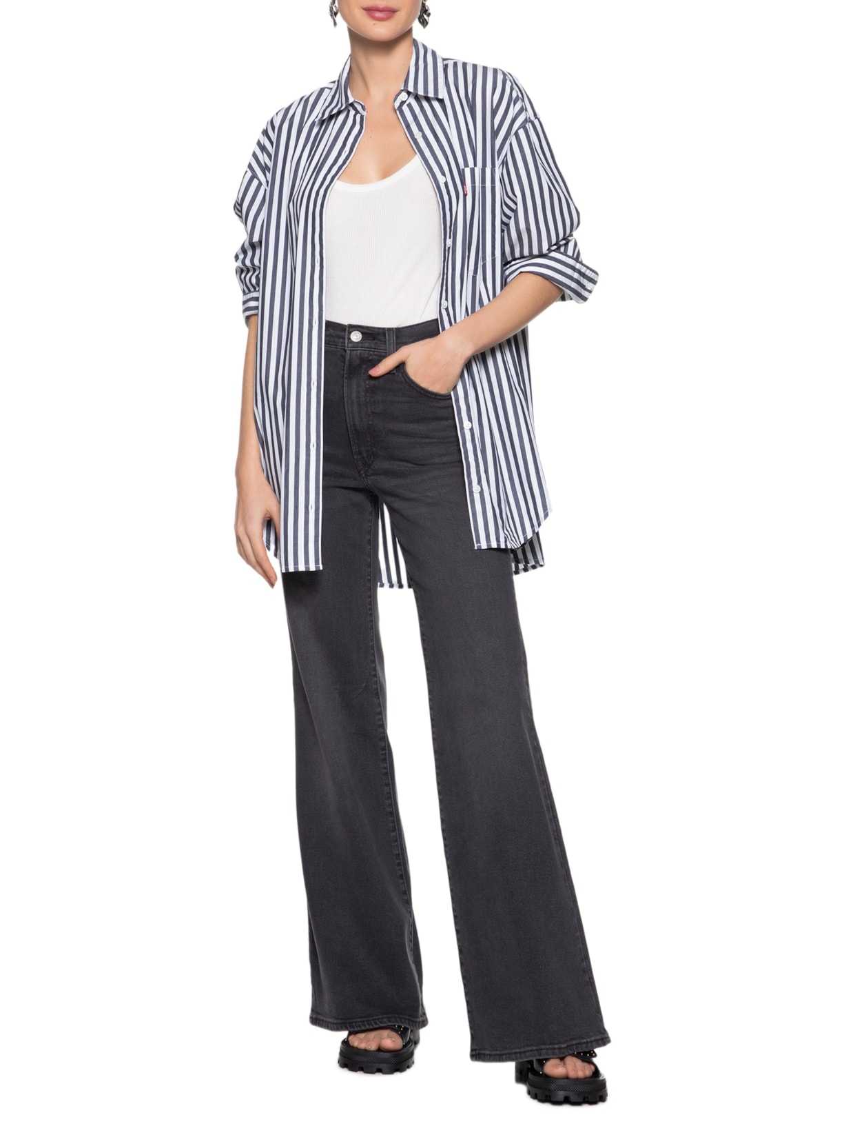 Camisa Feminina Lola Shirt Azul Levi's