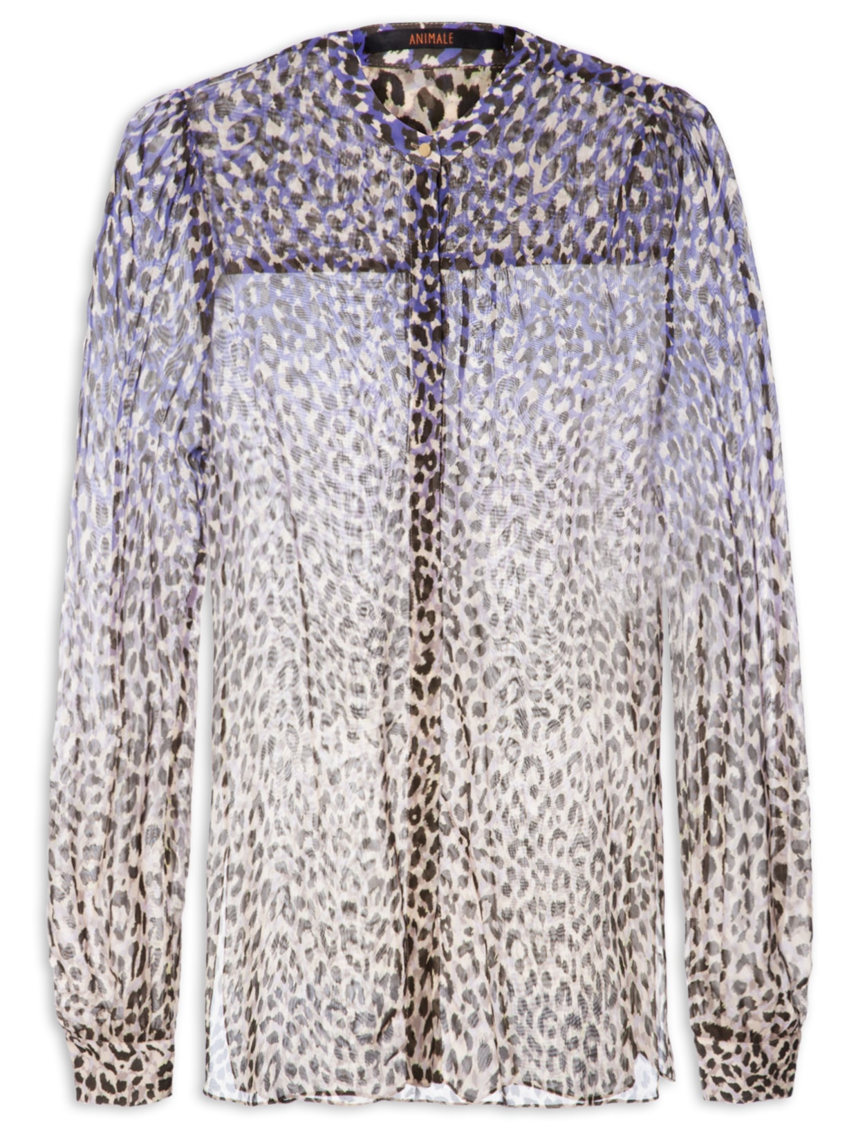 Camisa Feminina Long Onça Degradê - Animal Print